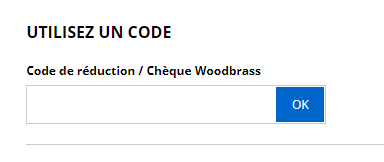 Comment utiliser le code promo Woodbrass