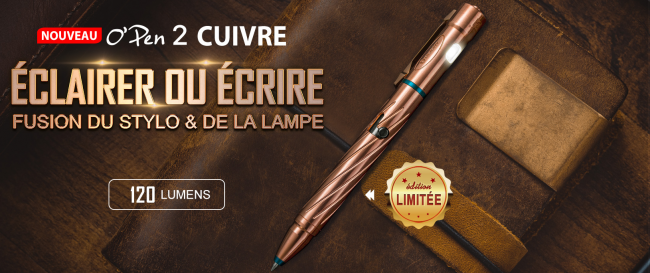 Stylo-lampe O’Pen 2 : Appareil digne d’attention