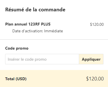 Comment utiliser le code promo 123RF