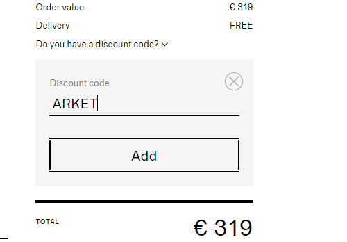 Comment utiliser le code promo ARKET