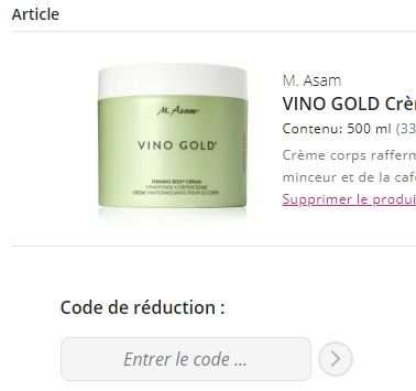 Comment utiliser le code promo ASAMBEAUTY