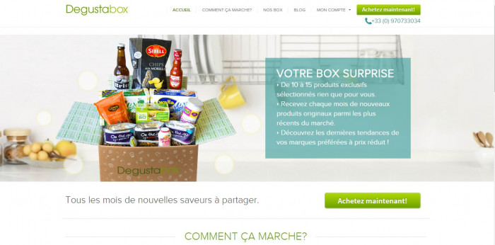 Les box ou coffrets populaires proposés sur internet par des boutiques spécialisées