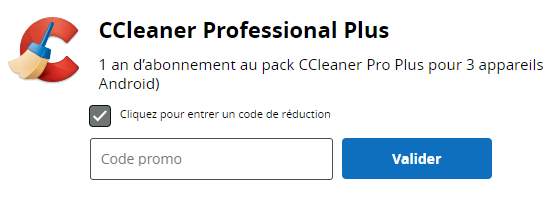 Comment utiliser le code promo CCleaner