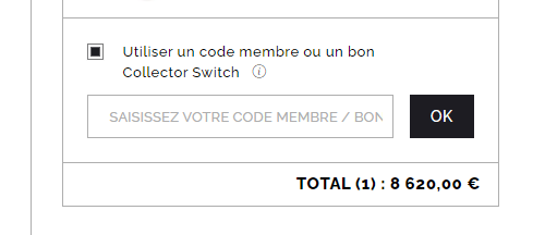 Comment utiliser le code promo Collector Square