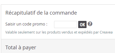 Comment utiliser le code promo Creavea