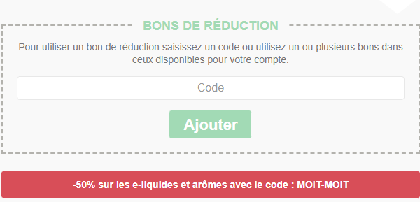 Comment utiliser le code promo Ecigplanete