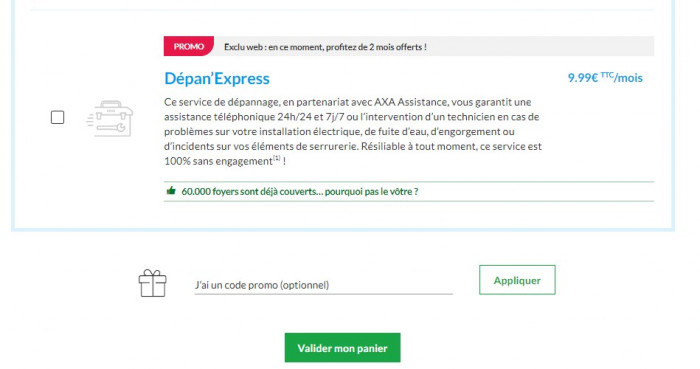 comment utiliser le code promo engie, comment appliquer le code promo engie