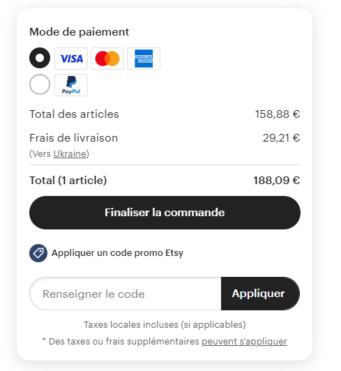 Comment utiliser le code promo Etsy