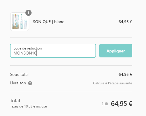 Comment utiliser le code promo Happybrush