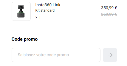 Comment utiliser le code promo Insta360