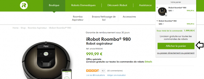 code promo irobot i7 