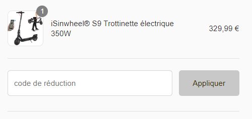 Comment utiliser le code promo iSinWheel