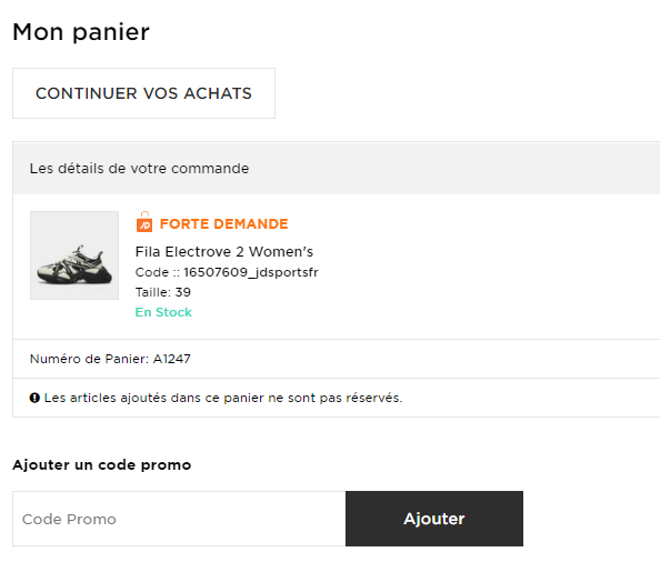 Comment utiliser le code promo JD Sports