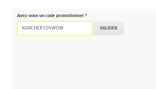 Comment utiliser le code promo Kärcher