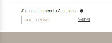 Comment utiliser le code promo La Canadienne