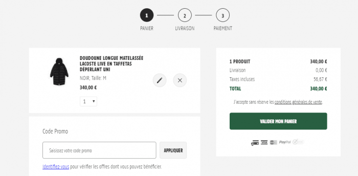 code reduction lacoste