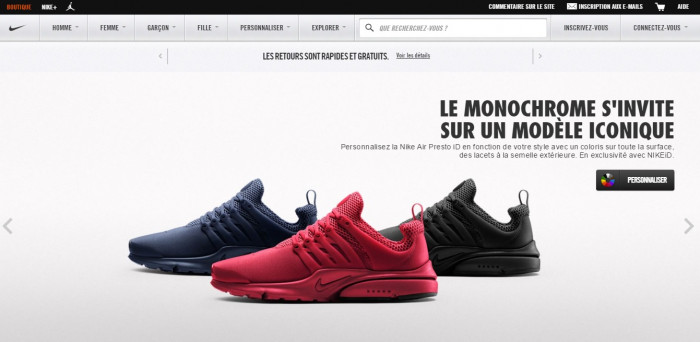 Les grandes marques sportives et les promotions-ventes en ligne sur internet