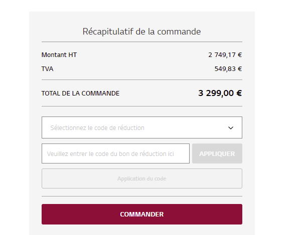 Comment utiliser le code promo LG