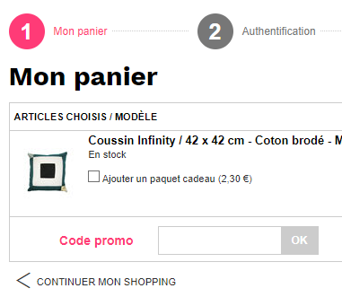 Comment utiliser le code promo Made In Design