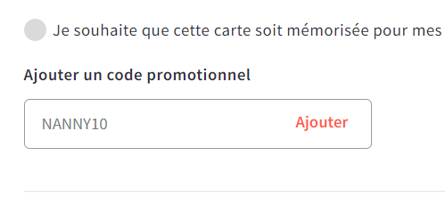 Comment utiliser le code promo Nannybag