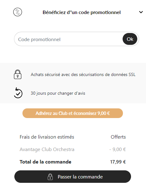 Comment utiliser le code promo Orchestra