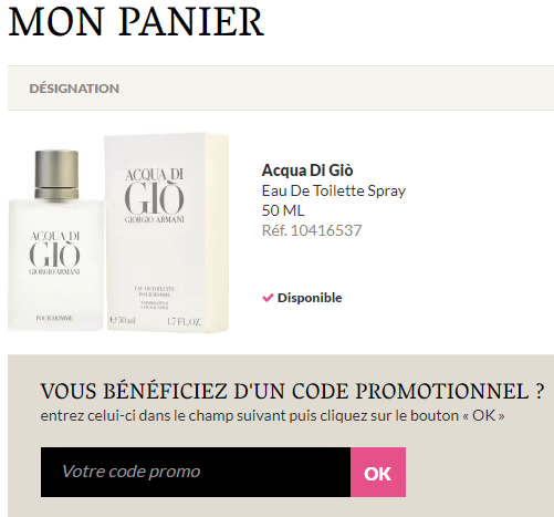 Comment utiliser le code promo Parfums Moins Cher