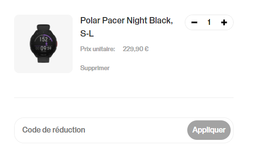 Comment utiliser le code promo Polar