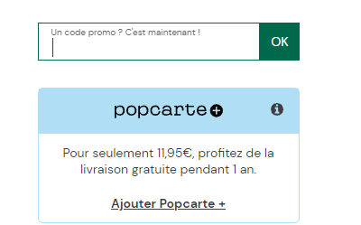 Comment utiliser le code promo Popcarte