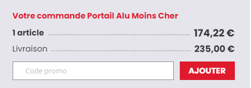 Comment utiliser le code promo Portail Alu Moins Cher