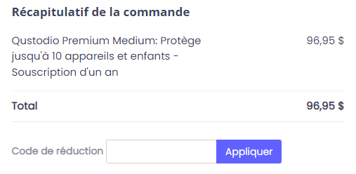 Comment utiliser le code promo Qustodio