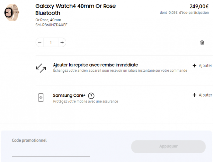 Comment utiliser le code promo Samsung