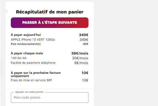 Comment utiliser le code promo SFR