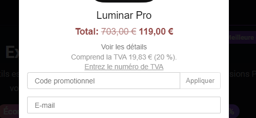 Comment utiliser le code promo Skylum - Luminar