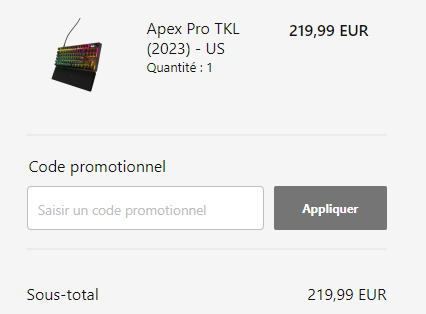 Comment utiliser le code promo SteelSeries