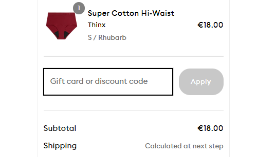 Comment utiliser le code promo Thinx