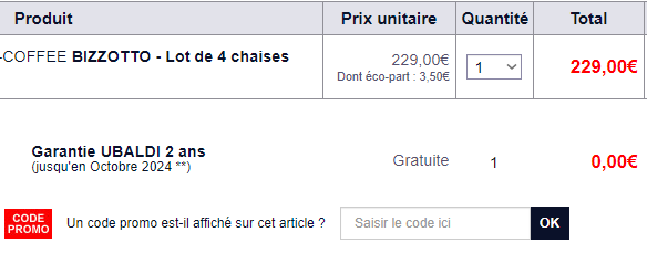 Comment utiliser le code promo Ubaldi