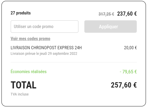 Comment utiliser le code promo Vinatis