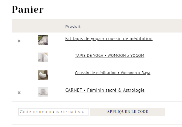 Comment utiliser le code promo Womoon